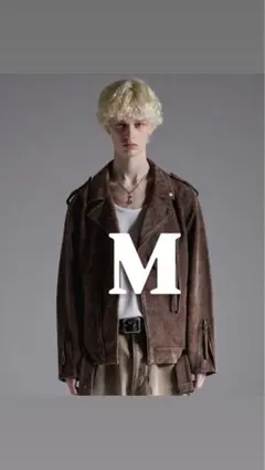 【GRANCY】ディストレストスウェードライダースジャケット