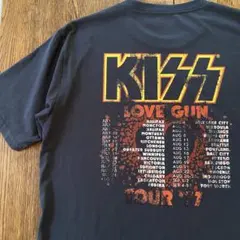 KISS tシャツ XL ロックT バンドＴ 黒 半袖のサムネイル