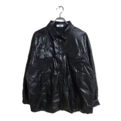 WEGO レザージャケット F ブラック ゆったり カジュアル 羽織り 春秋