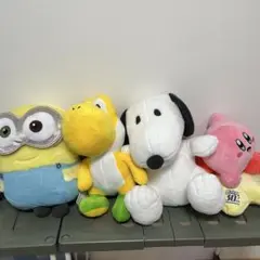 ミニオン ヨッシー スヌーピー カービィ ぬいぐるみセット　アミューズ景品　新品
