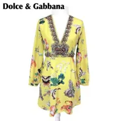 【美品　最終値下げ】Dolche&Gabbana ジャガード　ドレス　ドルガバ Dolce & Gabbana ドルチェ＆ガッバーナ マジョリカ ドレス