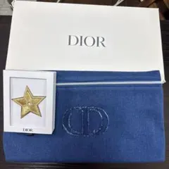 DIOR デニム ポーチ ブルーのサムネイル