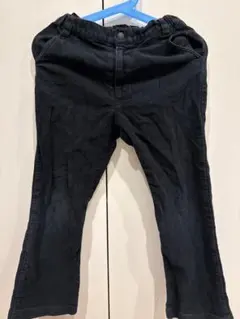familiar 120 ブラック長ズボン ポケット付き
