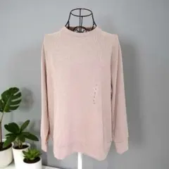 【タグ付✨】UNIQLO ソフトニットフリースクルーネックT size Lピンク