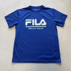 FILA 青 ロゴ Tシャツ