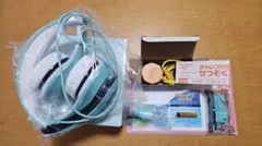 【値下げ】水色 ヘッドフォン他 知育玩具