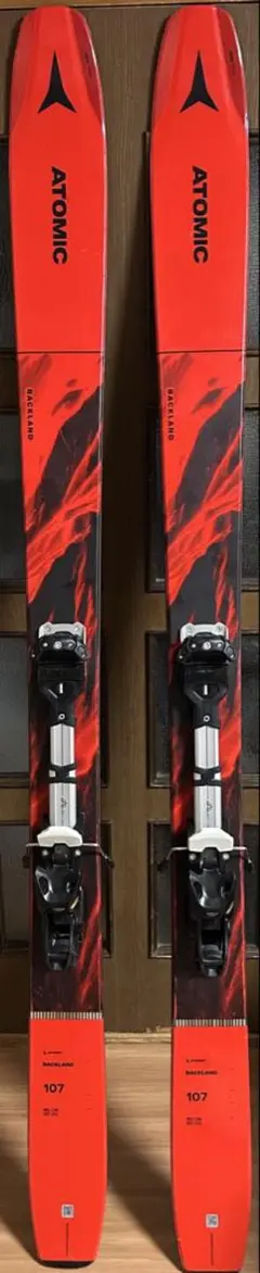 ATOMIC BACKLAND スキー 板 バインディング付き