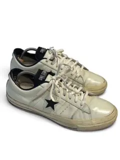CONVERSE ONE STAR スニーカー レザー　ホワイト ブラックのサムネイル