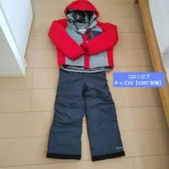 Columbia スキーウェア 子ども用 赤/グレー　sizeXS
