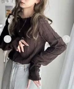 クラシカルエルフ☆トップス☆ブラウン☆XLサイズ