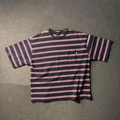 SIGNAL SPORTS ボーダー Tシャツ ビッグシルエット メンズ Lのサムネイル