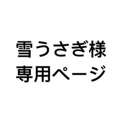 326 雪うさぎ様専用ページ