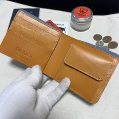 ラスト　ネイビー　栃木レザー　フルレザー　ミニ財布 本革牛革　コンパクト