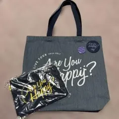 嵐　Are You happy？　トートバッグ　ポーチ　缶バッジ　紫