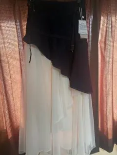 【未使用】RESEXXY チュールドッキングフレアスカート　インディゴブルー