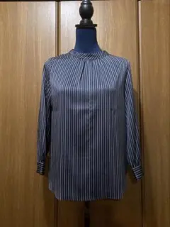 美品✿UNTITLED【洗える】ストライプ ブラウス