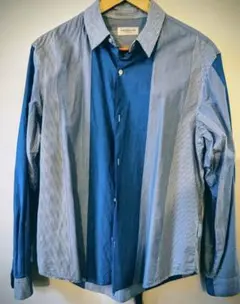 【最終】トゥモローランド/Ｌサイズ/ストライプデザインシャツ/長袖シャツ