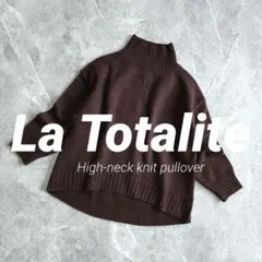 La Totalite ウール カシミヤ ハイネック ニット プルオーバーのサムネイル