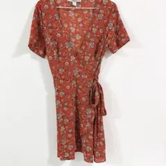 《Forever21》花柄ラップスタイルワンピース