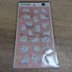 【新品未使用品】ふわふわ シール 犬 猫