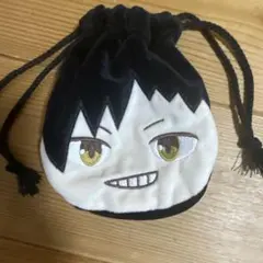 ハイキュー ふわふわフェイス巾着 ガチャガチャ 黒尾鉄朗