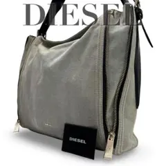 【ヴィンテージ】ディーゼル　ワンショルダーバッグ　デニムレザー　ロゴ金具　肩掛け