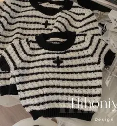 タグ付き新品　hihoniya 親子お揃い　トップスM 100cm 二枚セット