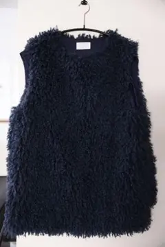 URU ニットベスト　Black ケーブルニットベストblack,ivory | ok.soon