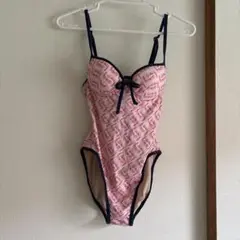 ロコブティック　ピンクワンピース水着　S
