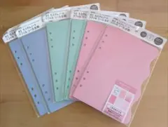 A5☆カスタムノート☆リフィル☆シール台紙☆amifa☆6枚セット☆6リング専用