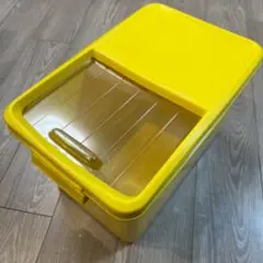 昭和レトロ　SEKISUI PLASTICS イエロー収納ボックス