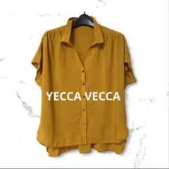 【YECCA VECCA】スキッパー半袖シャツブラウス