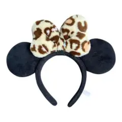 ディズニー カチューシャ ミニー ヒョウ柄 東京ディズニーリゾートタグ付き 美品