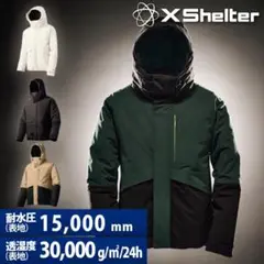 エックスシェルター(R)断熱α防水防寒ジャケット　ワークマン　L ブラック