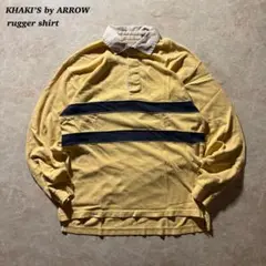 KHAKI’S by ARROWラガーシャツ古着イエローunisex美品CBOY