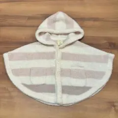 ジェラピケ ジェラートピケ フード付きポンチョ 70-80cm