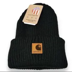 新品未使用 Carhartt ニット帽 ブラック
