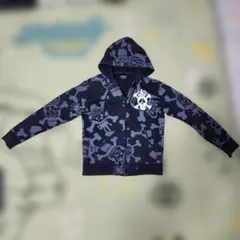 STUSSY 総柄 ジップアップパーカー Sサイズ
