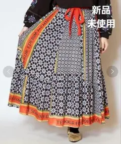 新品 チャイハネ Amina アミナ ロティスカート マキシ フレア ブラック