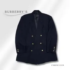 Burberrys 紺ブレ 金ボタン ダブルジャケット ネイビー