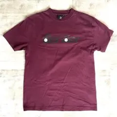 World Smack Basic スレンダーロゴTシャツ バーガンディM