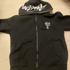 ブラック フルジップパーカー