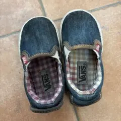 VANS スリッポン 16cm デニム