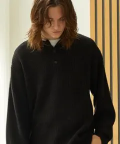 EMMA CLOTHES　ルーズアゼニットポロシャツ M