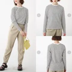 OPAQUE.CLIP◆オーガニックコットン強撚天竺 ロングスリーブTシャツ