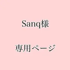 Sanq様専用ページ