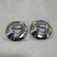 ハイキュー ‼︎月島蛍 ポートレートシャイニー缶バッジ ガチャ