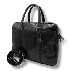 良品✨COACH コーチ ビジネスバッグ 2way ブリーカー オールレザー