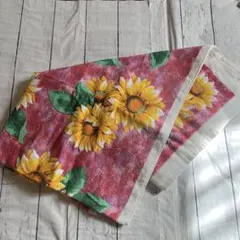 ひまわり模様 バスタオル