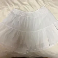 GU ティアードスコート　オフホワイトL